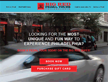 Tablet Screenshot of bigredpedaltours.com